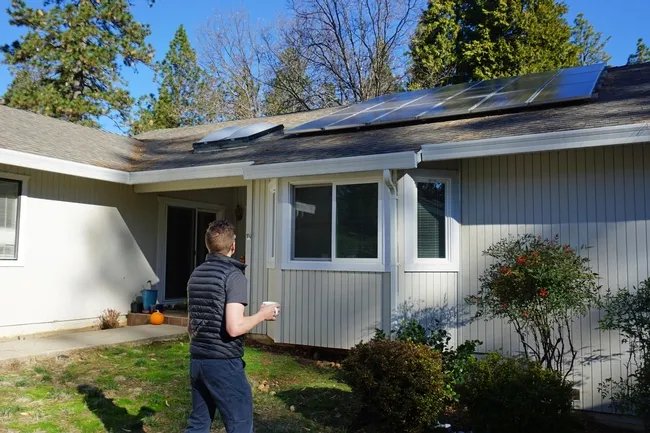 Complex features on the roof – such as skylights, solar panels and a valley that can capture debris – require frequent inspection to keep the roof fire safe.