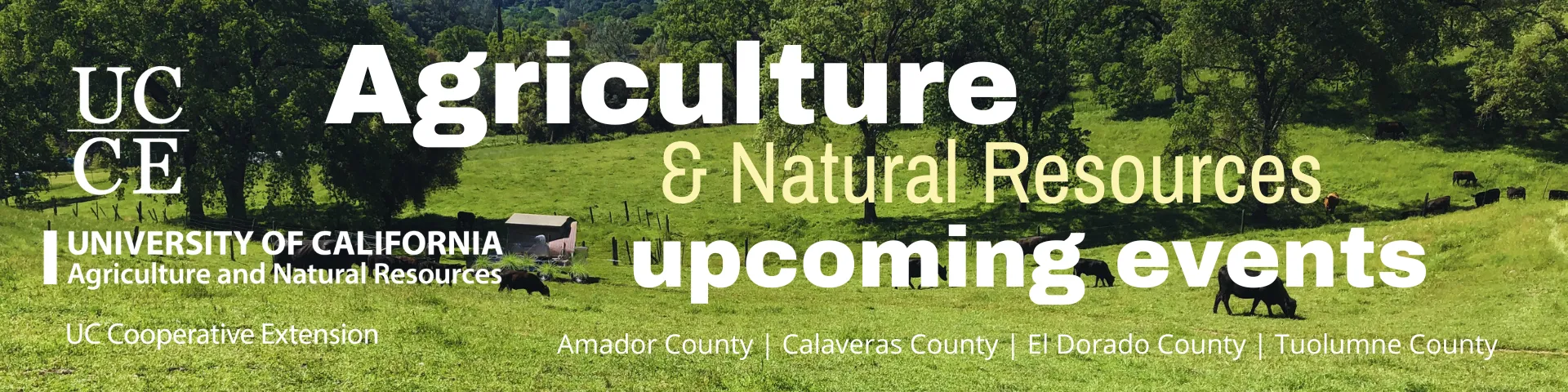 Agriculture and Natural Resources Newsletter Header