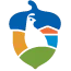 Environmental Stewards icon of an acorn and a quail