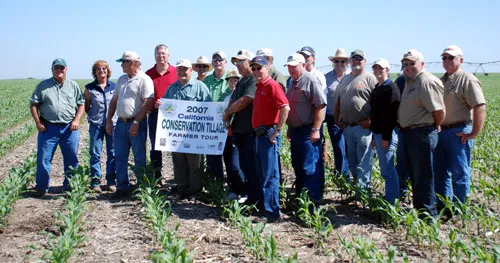 Farmers are exposed to conservation tillage techniques on tours and at field days.
