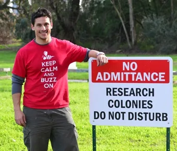Staff research associate Bernardo Niño is coordinating the short courses. (Photo by Kathy Keatley Garvey)