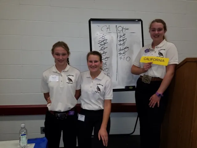 2017 California 4-H Avian Bowl team