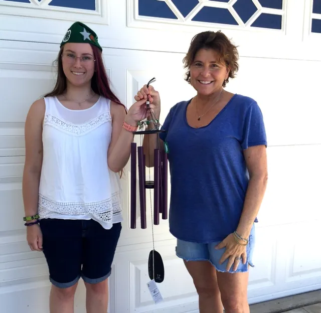 Each wind chime was personally delivered by 4-H members or the nominators