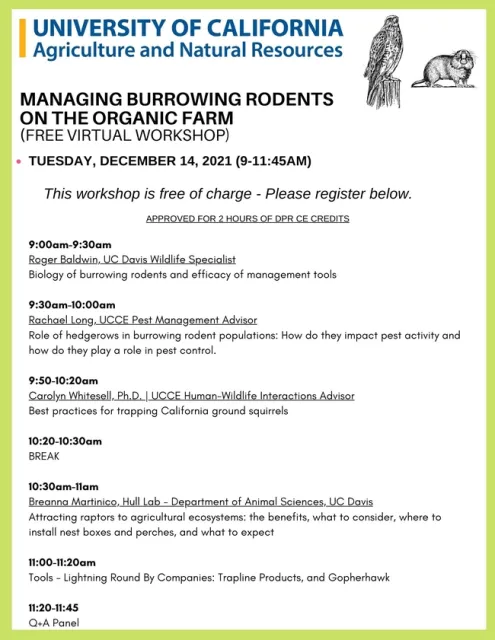 Managing Burrowing Rodents