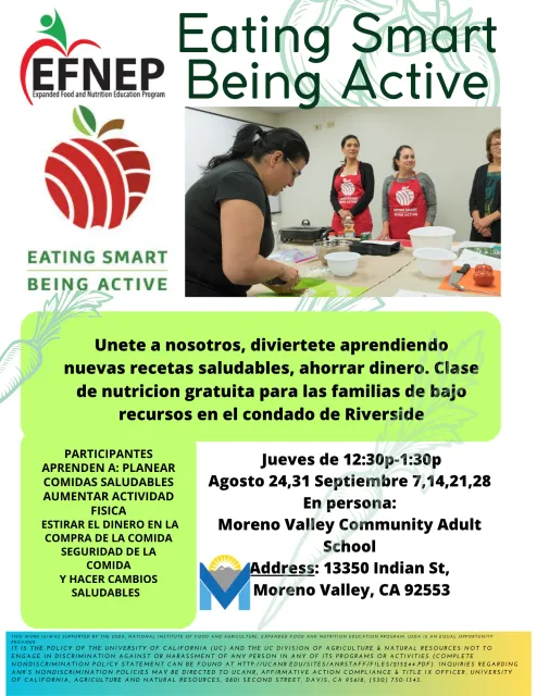 MV Nutrition Class Flyer SPAN