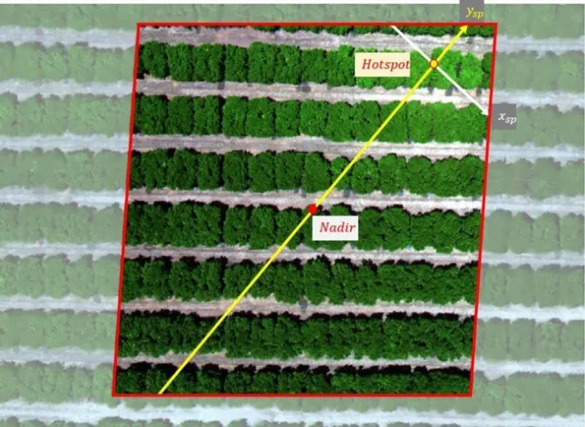 Example of drone image data with hotspot