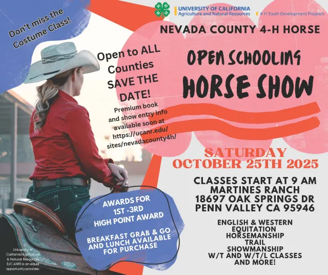 Nevada County 4-H Horse Show October 25, 2025