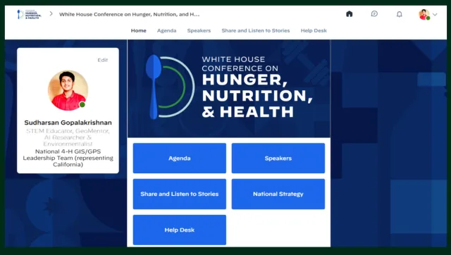 Screenshot showing presenter Sudharsan