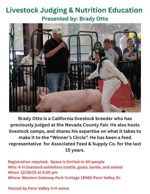 4-H Livestock Clinic with Brady Otto