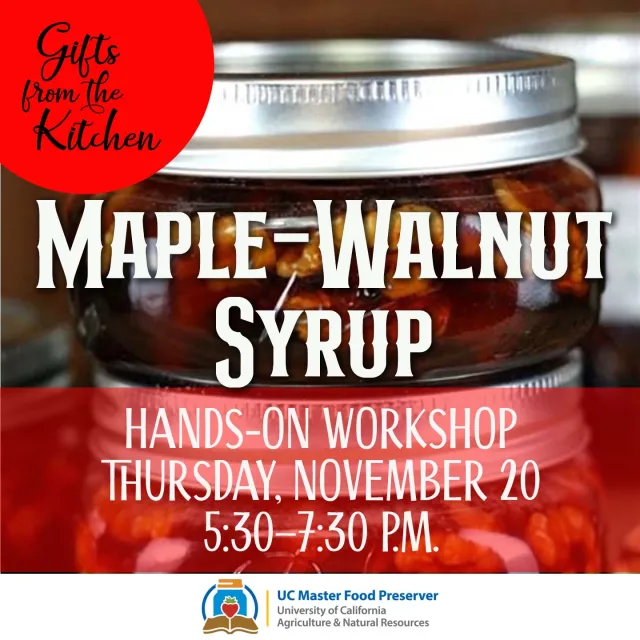 MFP Maple-Walnut Syrup Workshop
