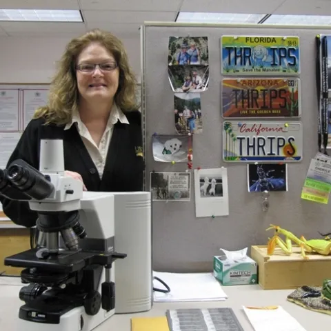 Just before Cheryle O'Donnell left San Diego for Beltsville, Md. she posed for this photo, which documents her USDA career.