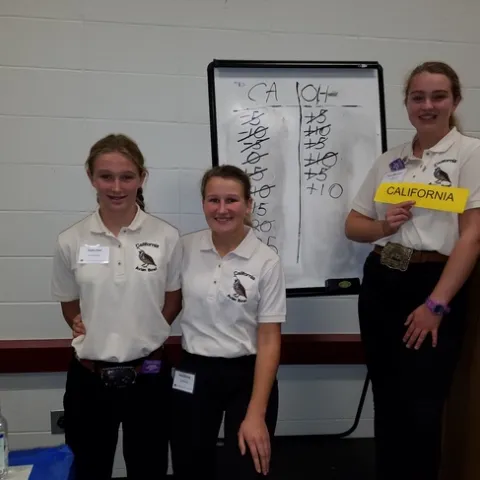 2017 California 4-H Avian Bowl team