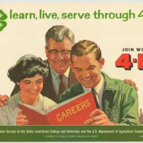 Sample vintage 4-H advertising image