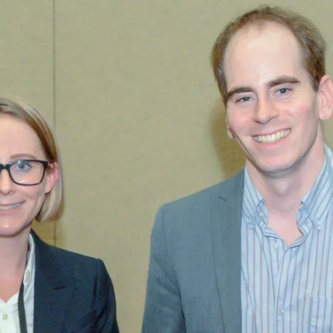 UCCE advisors Phoebe Gordon, left, and Luke Milliron are the hosts of the new 'Growing the Valley' podcast.