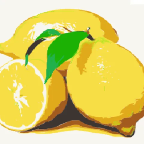 picture of lemons and a cut lemon half
