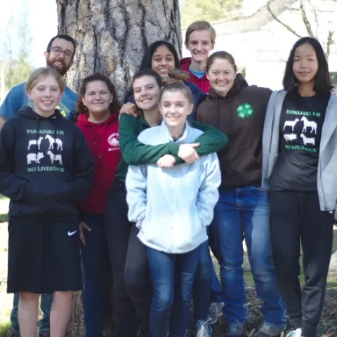 Casey and Raedyn (center) with the Bay/Coast Youth Summit planning team.