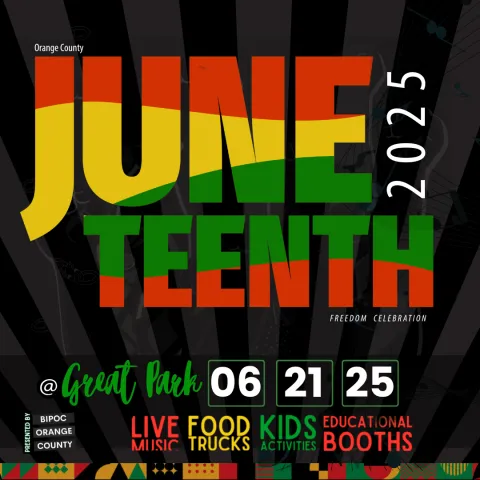 Colorful image for the Juneteenth Freedom Celebration
