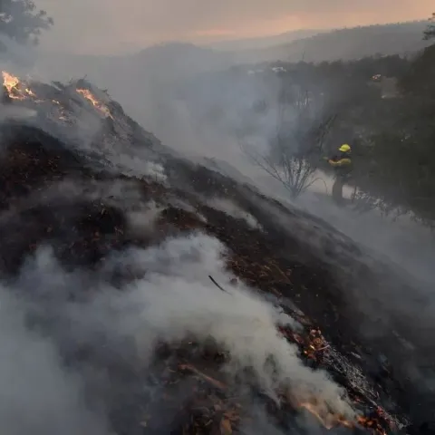 fire on the hill