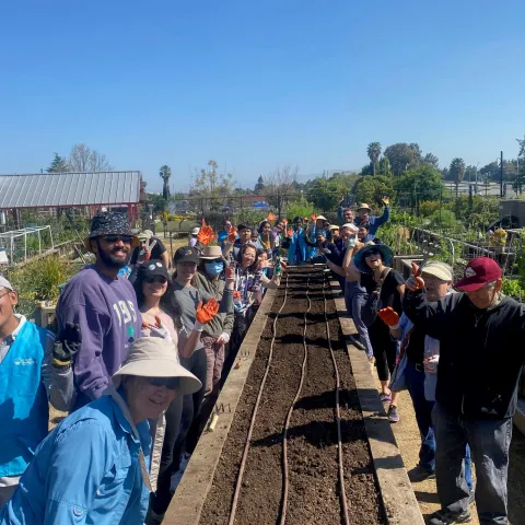 last year's garden workshop participants