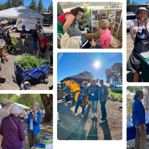 Collection of pictures of UC Master Gardener Volunteers