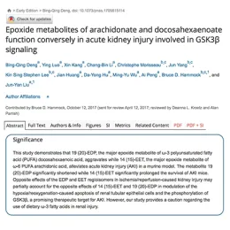 Abstract of PNAS paper