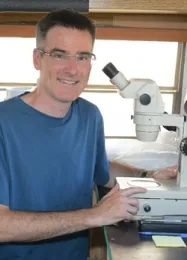 Professor Neal Williams of UC Davis was part of the research team. (Photo by Kathy Keatley Garvey)