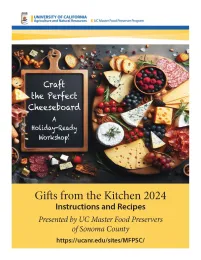 Cover Page - GFTKCheeseboardReccipeBook - Sonoma 2024