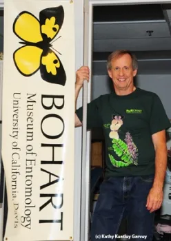 Senior museum scientist Steve Heydon. (Photo by Kathy Keatley Garvey)