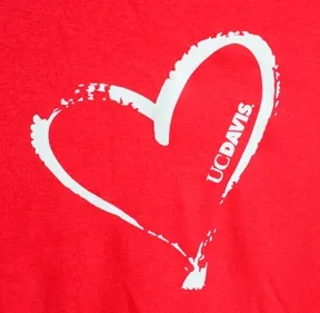 UC Davis t-shirt logo. (Photo by Kathy Keatley Garvey)