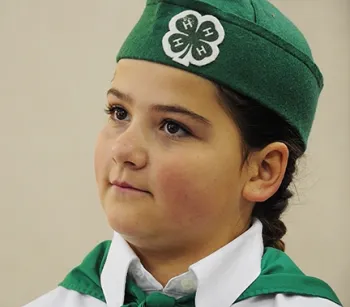 Lexi Haddon Mendes, 11, who has been keeping bees for five years, ponders a question at the Solano County 4-H Presentation Day.