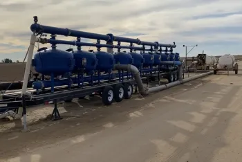 Filtration system for sweet corn field drip irrigation