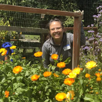 Master Gardener in a garden